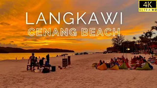 [4K] LANGKAWI SUNSET SPECTACLE - Unbelievably Stunning Beach Walking Tour September 2023