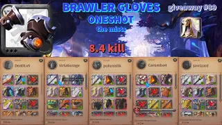 ONESHOT BRAWLER GLOVES | The mists | 8.4 kill again | Albion online - 8.3 giveaway