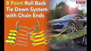 8 Point Roll Back Tie Down System w/ Chain Ends from Mytee Products