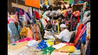 [4K] Walking tour Bangkok little India on Phahurat road hidden treasures and textile marvels