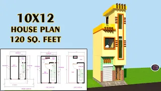 10×12 small house plan ||120 square feet house plan 2021