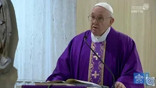 Papa Francesco, omelia a Santa Marta del 23 marzo 2020