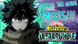 Things That Need To Be Added To My Hero Ultra Rumble