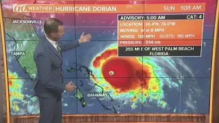 Hurricane Dorian impacts the Bahamas: 5 a.m. Sunday update | 10Weather WTSP