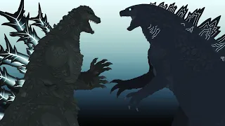 Legendary Godzilla vs Godzilla Minus One Part 2 / Stick Nodes Animation