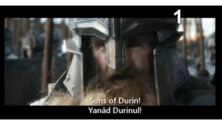 Dwarvish (Khuzdul) in the Battle of Five Armies Movie