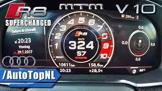 802HP Audi R8 V10 Plus SUPERCHARGED 0-324km/h ACCELERATION MTM by AutoTopNL