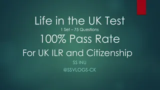 Life in the UK Test 2024 for UK ILR and Citizenship Question and Answer - 1/6 (Fast Track Learning)