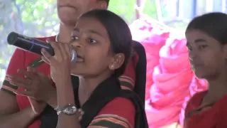 Telangana : Folk Singer sing's a  song on Dhoom Dham Program