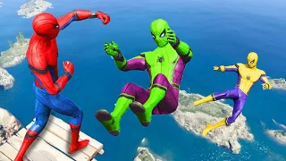 GTA 5 Epic Water Ràgdolls Spider-Man Jumps / Fails ep.  #ragdolls #spiderman #epic