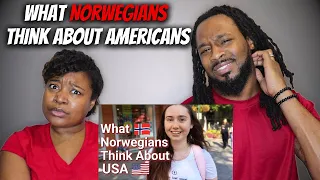 🇳🇴 American Couple Reacts "What Norwegians Think About USA & Americans"