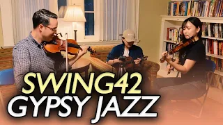 🎵Swing 42 ( GYPSY JAZZ ) with Jason Anick - 3 Violins Version