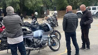 Riding the R100RS to the Rock Store in SoCal