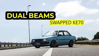 3SGE DUAL BEAMS SWAPPED COROLLA KE70 - PART 1-  This is my ride- Ep18