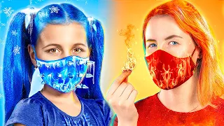 Mom on Fire vs Icy Daughter! Hot vs Cold!