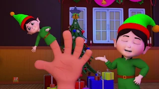 "精灵手指家庭 | 手指家庭歌曲 | 圣诞歌 | 节日歌曲 | Elves Finger Family | Christmas Songs | Xmas Rhymes In English