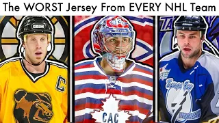 The WORST Jersey From EVERY NHL Teams History! (Hockey Rankings & Bad Jerseys Trade Rumors Talk)