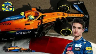 "What's Carlos doing? Trying to be a Hero in T1" - Lando Norris Team Radio after Carlos's Crash