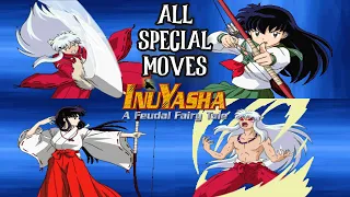 All Special Moves - InuYasha: A Feudal Fairy Tale (PS1)