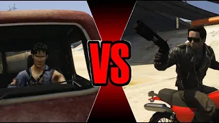 Ash Williams VS The Terminator - Ultimate Battle (GTA 5)