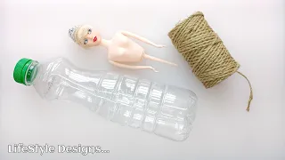 Creative Jute Showpiece Craft | Home Decoration Ideas with Jute Rope and plastic doll