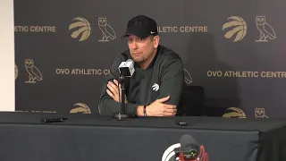 ‘I’m not going to Philly:’ Nick Nurse gets momentarily confused about where Raptors headed