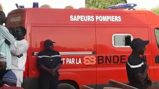 L'ambulance qui a transporté Cheikh Béthio à Touba
