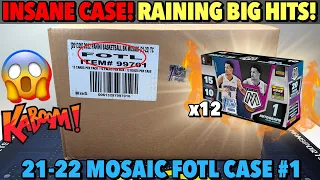 THIS CASE WAS INSANE!!! 🥵🔥 2021-22 Panini Mosaic Basketball FOTL 12-Box FULL CASE Break #1