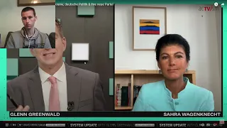 Ende der Waffenlieferungen! Sahra Wagenknecht bei Glenn Greenwald über Gaza und die Ukraine