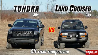 Toyota Tundra vs Toyota Land Cruiser 80 series - Off-road Comparison