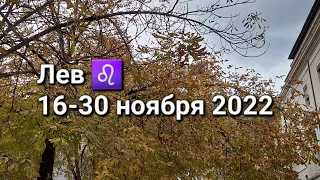 ЛЕВ. Расклад ТАРО на 16-30 НОЯБРЯ 2022