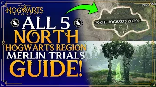 Hogwarts Legacy - All 5 North Hogwarts Region Merlin Trials Guide - (BEST GUIDE)