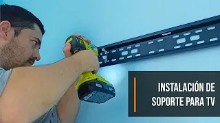 ✅ Como instalar un soporte para TV 🔥FACIL Y RAPIDO 🔥