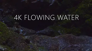 [4K] 10 Hours Of Water Flowing And Dripping Over Rocks. Sounds For Sleeping, ASMR + Relaxing.