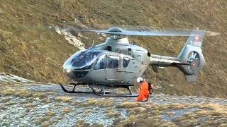 Eurocopter EC635 at Axalp 2250 meter