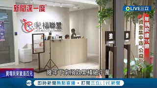 公益團體資產破百億! 揭"公益巨人"存款內幕 迅速累積資產和稅制有關係! 剴剴案引眾怒 通盤檢討"捐款用途"｜記者 游濤 戴偉臣 孟國華 ｜【新聞深一度】20240428｜三立新聞台