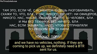 Intercepted call: Russian soldier asks for pick-up, "abandoned like f*cking dogs" after shelling.