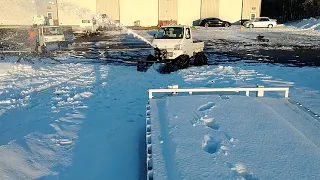 Mini Truck self powered snow blower kit test run