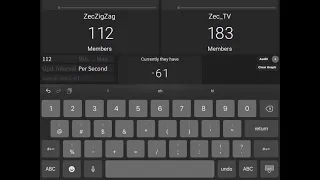 ZecZigZag V.S ZecTV Member count history 2021-2021 ( not that accurate!)