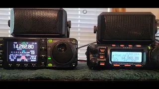 Icom IC-7000 vs Yaesu FT-857d  shootout