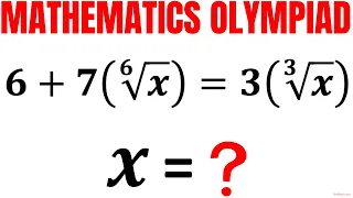 Mathematical Olympiad | Learn how to solve radical equation quickly | Math Olympiad Training