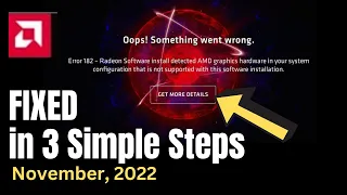 How to Fix AMD Graphic Driver Error 182 in Windows 10/11 - (Best FIX)