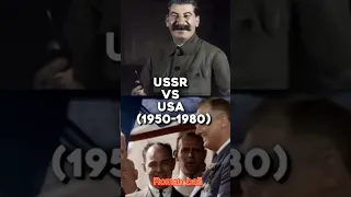 Soviet Union vs USA (1950-1980) Cold War #comparison  #history #edit #russia #usa