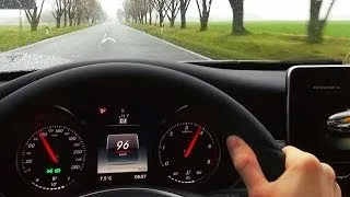 Mercedes C220 W205 Diesel 0-150 km/h Acceleration Driver View Beschleunigung Onboard CDI 2014