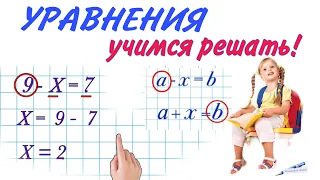 РЕШЕНИЕ УРАВНЕНИЙ ЛЕГКО ! 1 КЛАСС МАТЕМАТИКА УРАВНЕНИЯ - ПЕТЕРСОН / ОБЪЯСНЕНИЕ КАК РЕШАТЬ УРАВНЕНИЯ