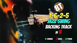 1-6-2-5 Jazz Swing NO BASS Backing Track in G