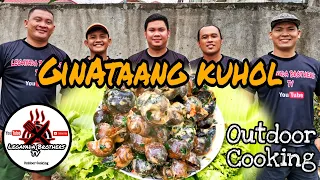 GINATAANG KUHOL | OUTDOOR COOKING | MUKBANG