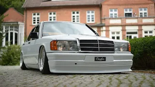 Slammed Mercedes Benz 190E W201 | SKRmedia