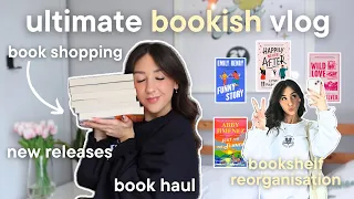 book shopping, new releases, bookshelf reorganization💌📖 ultimate book vlog