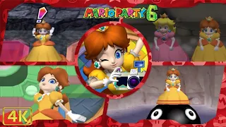 All Minigames (Daisy gameplay) | Mario Party 6 ⁴ᴷ